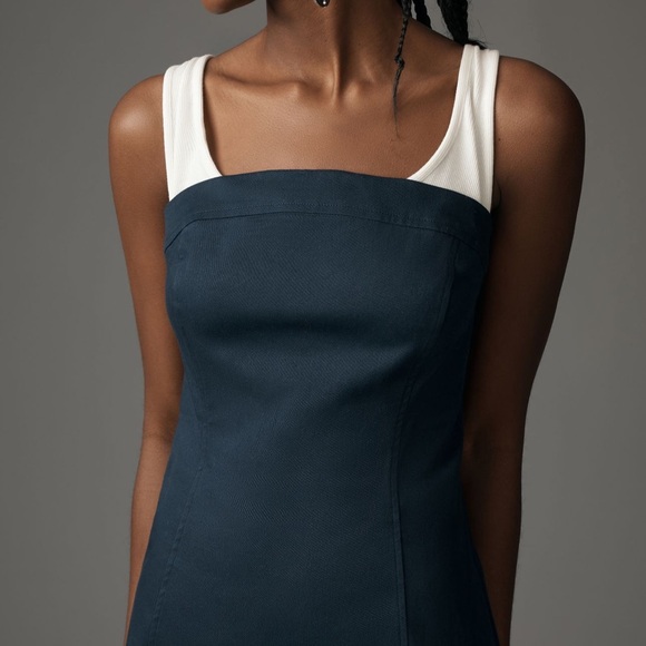 Anthropologie Maeve Sleeveless Twofer Mini Dress - Picture 3 of 4